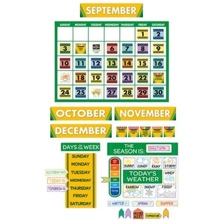 Eureka Crayola Calendar Bulletin Board Set EU-847814